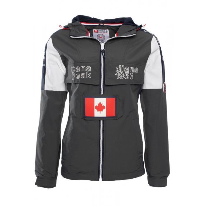 Veste de ski pour femme CANADIAN PEAK ASTINEAK Gris fonce Manches longues Respirant Cdiscount Sport