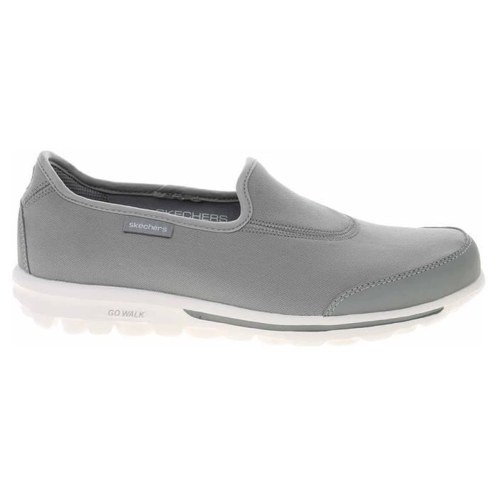 chaussures de course à pied skechers go walk classic pour femme - gris