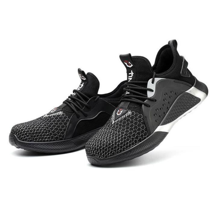 Chaussures Sécurité Femme COOU Pointure 36-40 | Embout Acier Anti-choc | Semelle Anti-perforation Kevlar | Antidérapantes