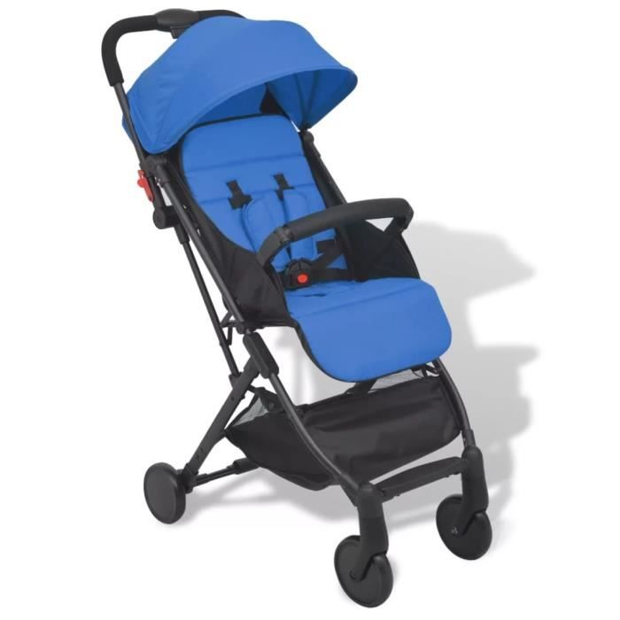 poussette enfant bleu