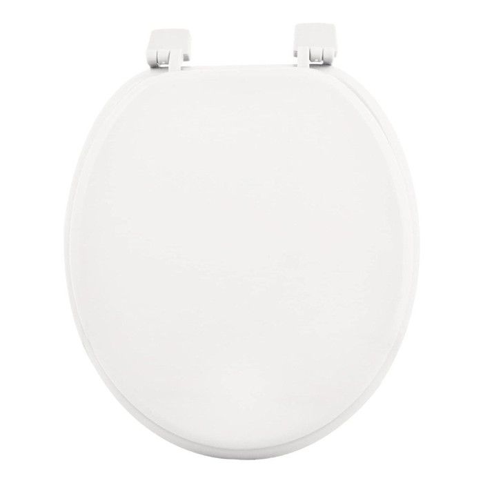 Abattant WC MDF Uni 37x45,5 Cm Couleur Sauge - Avec Frein De Chute - Marque Douceur D'Intérieur - Pour Salle De Bain - 2