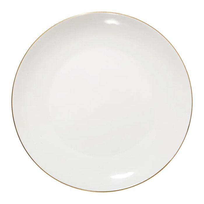 Lot de 6 Assiettes Plates Petit Salon 27cm Blanc