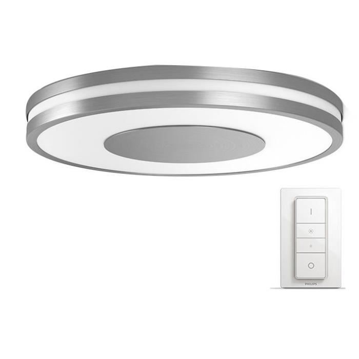 Philips Plafonnier Being Hue Led O 34 8 X H 5 1 Cm Metal Et
