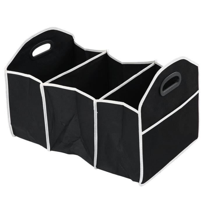 Organisateur De Coffre Universel Pliable - Rangement Voiture, Portable, 2 Compartiments