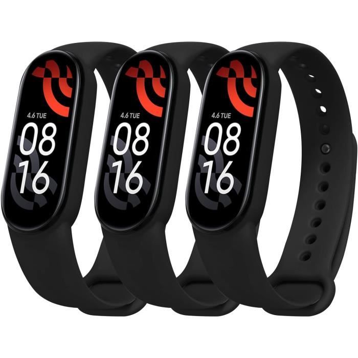 Bracelet Métal Acier Inoxydable Compatible Xiaomi Mi Band 5/6/6 NFC – Maille Engrênée Réglable Élégant