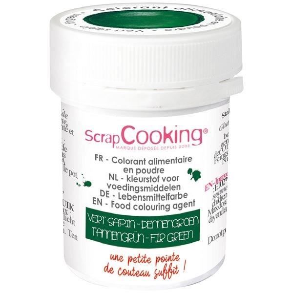 Scrapcooking Colorant alimentaire en poudre - Pot 5g - Vert sapin