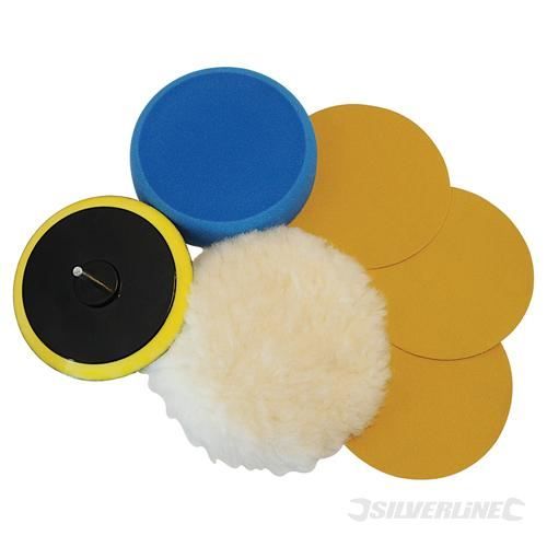 Silverline Kit accessoires ponçagepolissage 125mm - vue 2