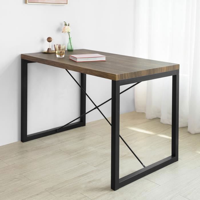Sobuy Ogt20 N Table A Manger En Metal Style Industriel Table De