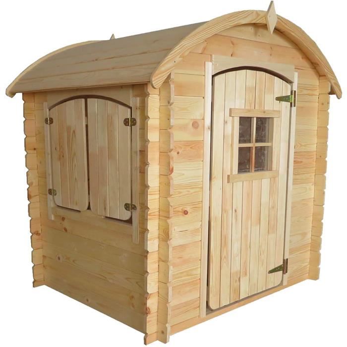 Maison de jardin en bois pour enfant 120x120cm - TINNI