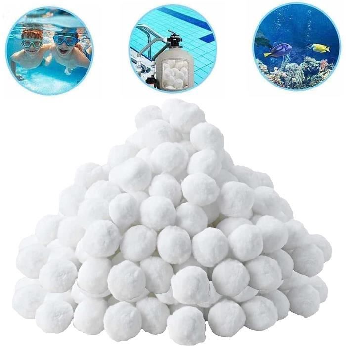 Balles Filtrantes Pour Piscine – 700g – Alternative Au Sable – Filtration Jusqu’à 1 Micron – Réutilisables – Pour Filtres à Sable