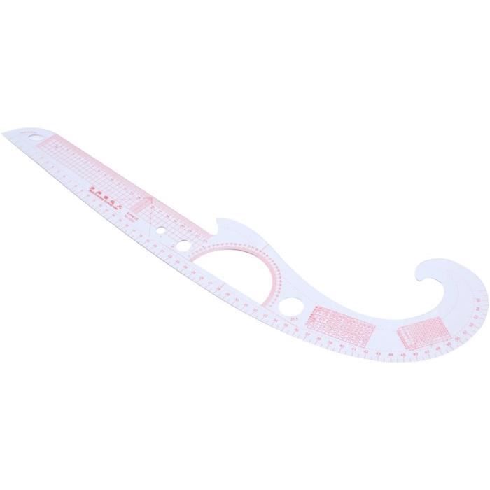 Règle de courbe - TBEST - 6 pièces - Plastique léger - Échelle claire - Outil de couture