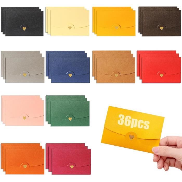 Lot De 25 Cartes Pliantes - Format A7 - 10,5 X 7,4 Cm - Avec Enveloppes
