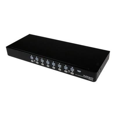 STARTECH Switch KVM USB VGA à 16 ports avec OSD - Commutateur écran clavier souris à montage en rack 1U - 16 Ordinateur(s)