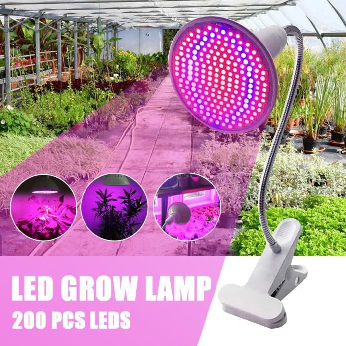 Grow ampoule Serre Fleur Plante Croissance Lampe Flexible Bureau Titulaire clip