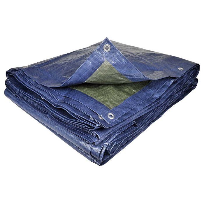 GARDENIX Bâche De Protection Multi-usages Gris 120 G/m² (2 M X 4 M) - Étanche Et Robuste