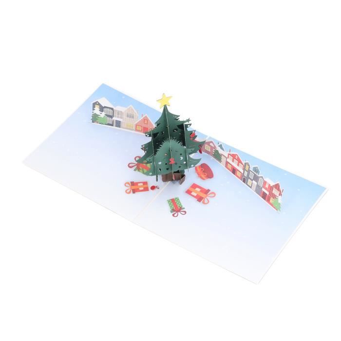 Porte-cartes De Vœux De Noël 2026 - 6 Compartiments Pour Argent - Enveloppe Cadeau Avec Ruban Rouge