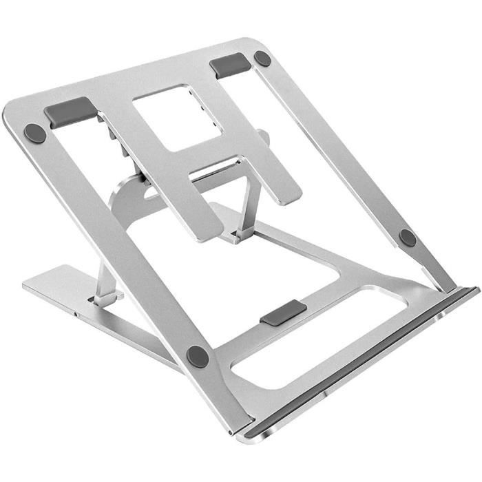 Support Portable Réglable YAPKOLV - Anti-dérapant Pour MacBook, PC Portable Et Clavier - Design Pliable Et Compact