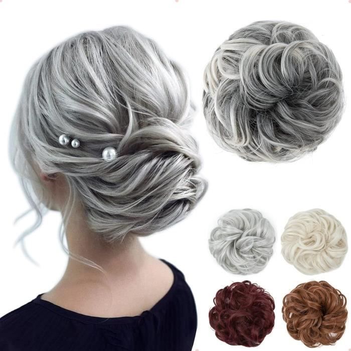Bandeau Tressé Cheveux Naturel – Postiche Chouchou élastique Pour Femme | Blond Naturel, Ajustable, Style Bohème