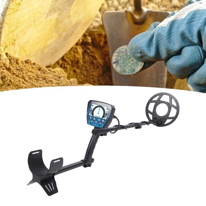 Haedswer Détecteur De Métaux Professionnel Écran LCD - 5 Modes, Batterie Ou USB, Avec Accessoires (Bleu Fumé)