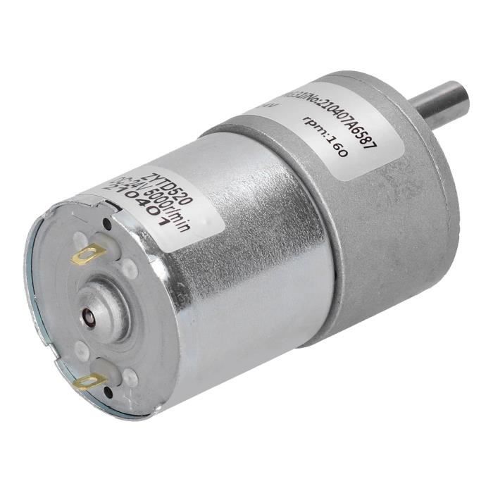 Zerone Moteur à engrenages à courant continu Moteur à engrenage à vis