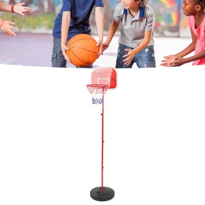 Panier de Basket Extérieur pour Enfants de 107 à 213 cm - Hauteur Réglable, Panneau Polycarbonate Incassable, Support et roulettes Inclus - Dès 3 Ans