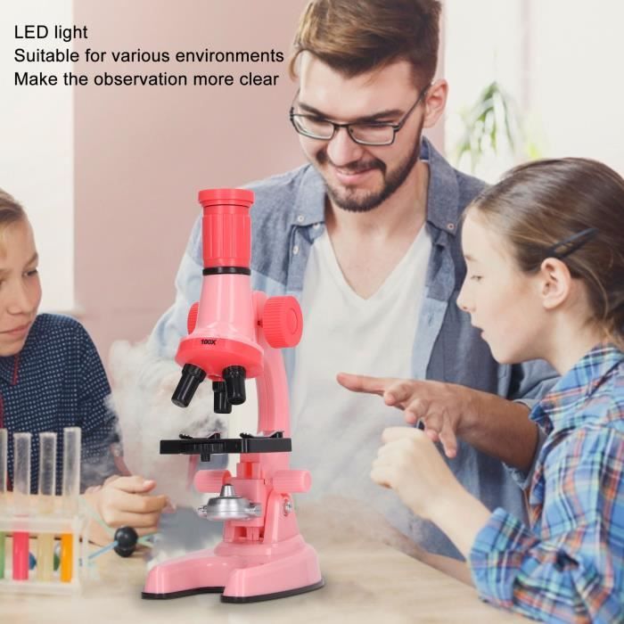 LAKWAR Microscope Numérique Portable Pour Enfants Et Adultes, Microscope De Poche 200 ~ 1000x Avec Kit