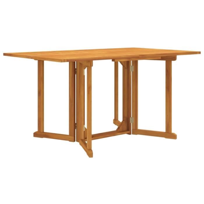 "SALE 2024" Table de jardin - JMS - papillon pliante 150x90x75 cm bois massif teck 113,47,Kg