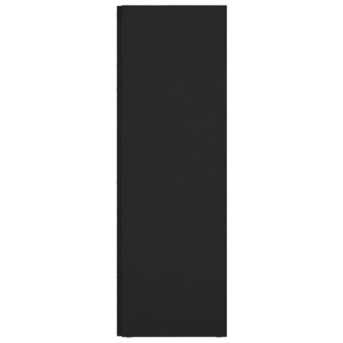 yin(809027)armoire d'angle noir 33x33x100 cm aggloméré