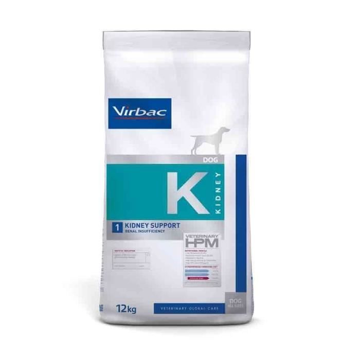 virbac veterinary hpm diet chien kidney support renal insufficiency croquettes 12kg