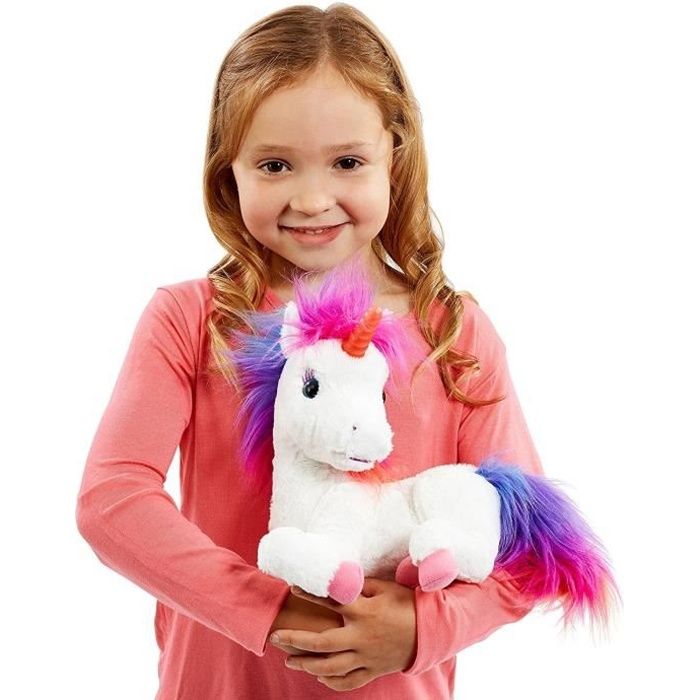 crayola - rainbow, ma licorne magique - peluche à fonction - sons et lumières