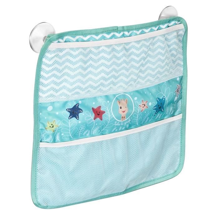 Confort de bain Sophie la Girafe : support pour genoux et filet de rangement Coloris Unique