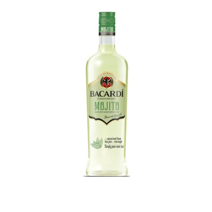 Bacardi Mojito Classic Cocktail A Base De Rhum 70cl 14