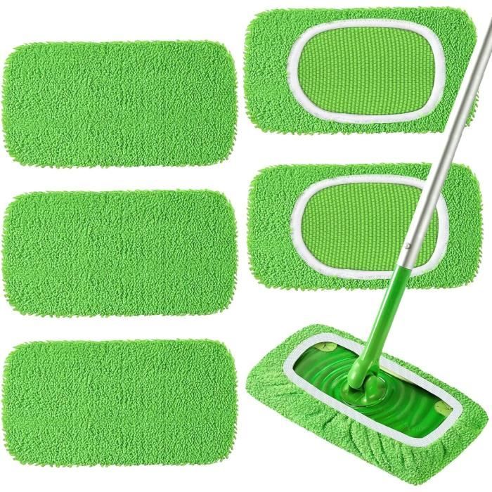 Lot de 6 serpillères réutilisables compatibles avec les serpillères