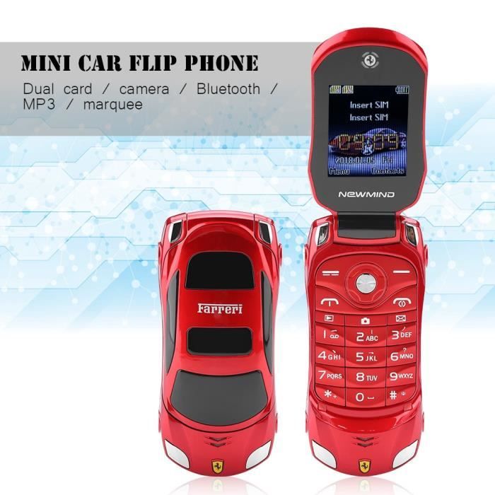 Téléphone portable à rabat Ferrari F15 - Rouge