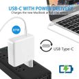 1 Unités Chargeur USB C 87w Compatible avec Macbook Pro 13 15 Pouces Chargeur Thunderbolt Type C Chargeur Mural pour HP Spectre Dell-1