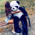 Peluche panda géante 160 cm ultra moelleuse et très douce, idéal en cadeaux de mariage, baptême ou anniversaire-1