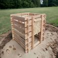 Composteur en bois de douglas naturel 379 litres-1