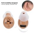 HURRISE Mini prothèse auditive D‑8000 Aide Auditive Rechargeable sans Fil Mini Amplificateur de Son Volume Réglable-1