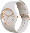 Bracelet silicone / plastique femme - ICE WATCH - Montre Ice Watch Ice Glam Brushed Wind Médium - Couleur de la matière:Beige-1