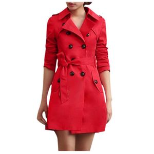 Trench femme rouge clearance