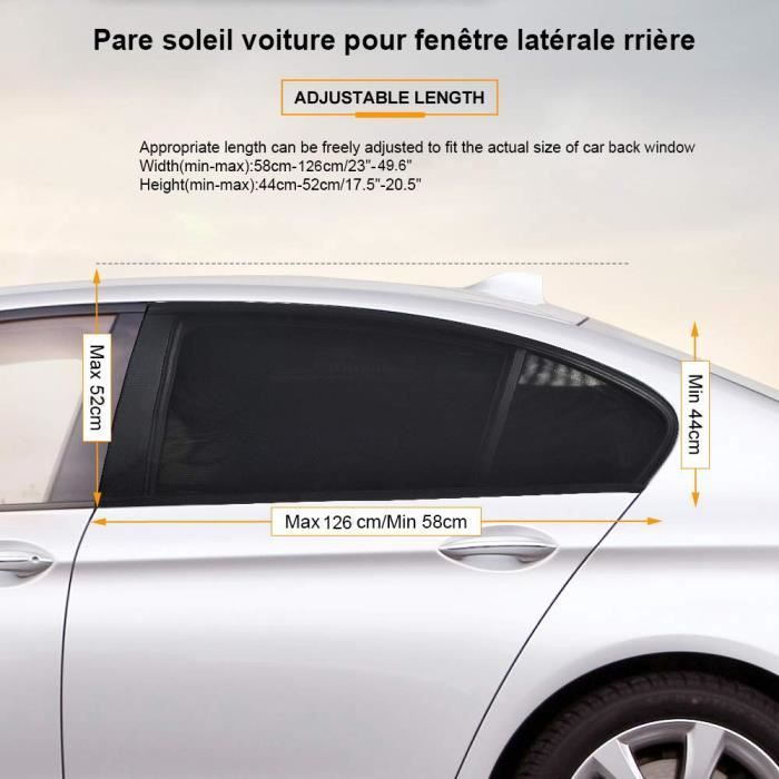 kit protection solaire arrière voiture - Vente Électroménager