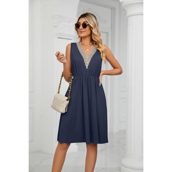 Robe Femmes Imprimant Une À Bretelles Sans Manches De Fesses Robe Femmes Imprimant Une À Bretelles Sans Manches De Fesses