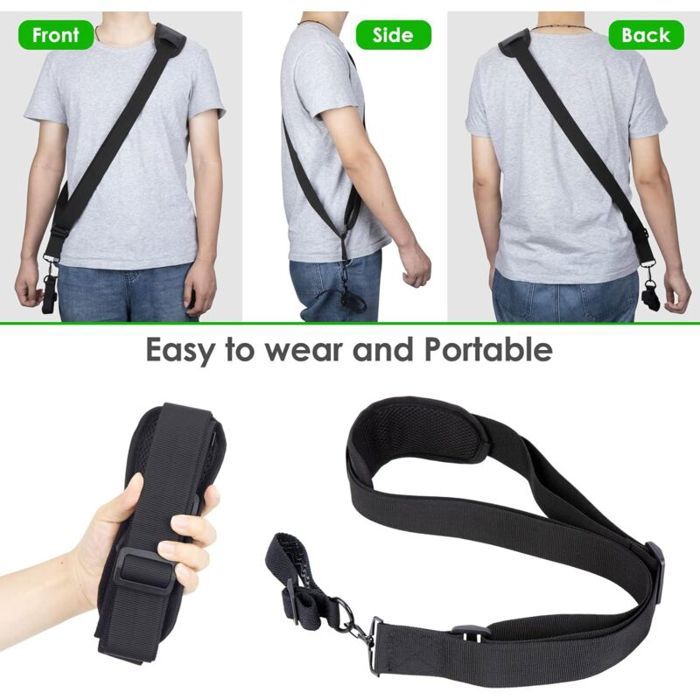 Fdit Sangle De Débroussailleuse Sangle De Ventilateur En Nylon Noir