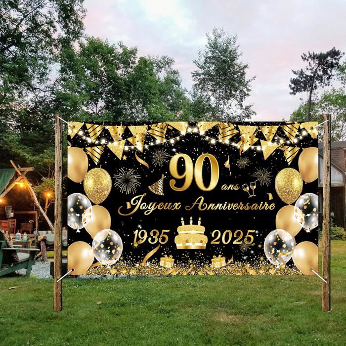 Bannière Dorée à Paillettes « Légendaire Depuis 1936