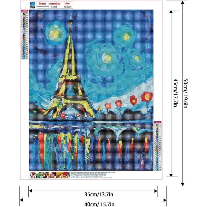 Hoobee 5D DIY Diamond Painting Fleur, Peinture Diamant