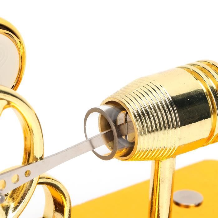 Modèle De Char à Vapeur Stirling – Jouet éducatif Physique En Acier Inoxydable, Moteur Thermique, Chenilles Caoutchouc, Lampe Intégrée – Collection Et Démonstration