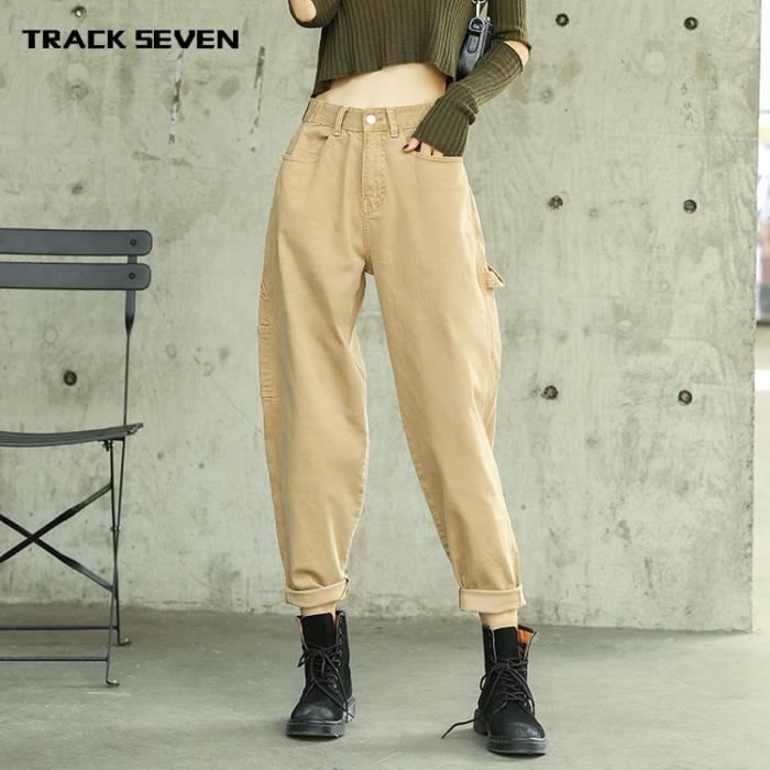 Pantalon discount bicolore femme