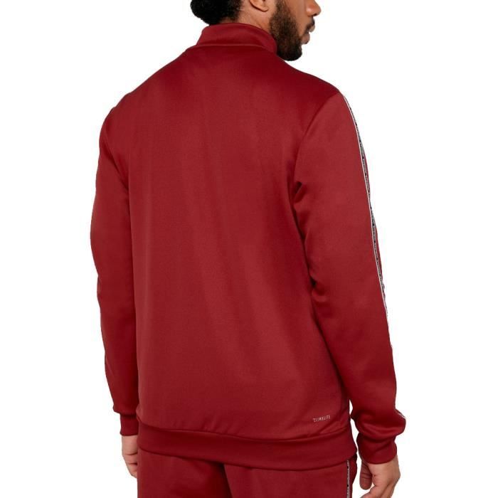 Veste de surv tement bordeaux Homme Adidas C90 TT Red Cdiscount