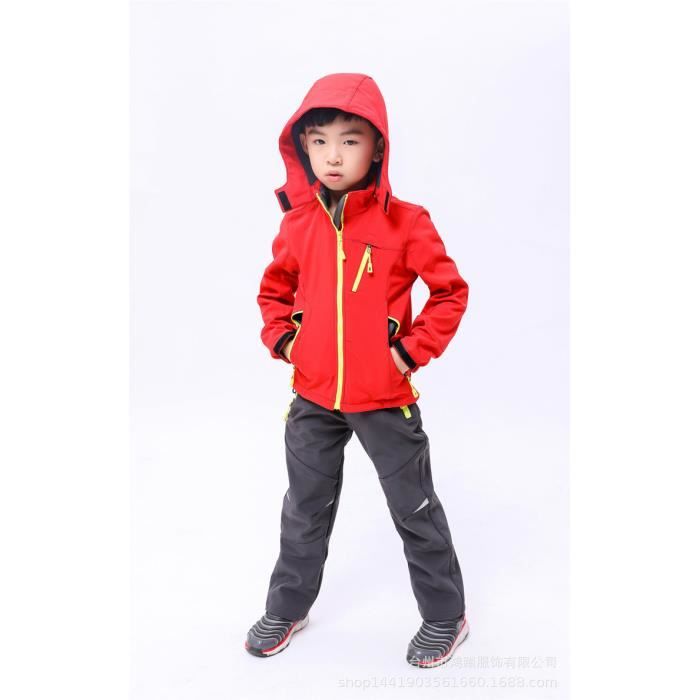 Pantalon de Randonnee Hiver pour Enfant Double Polaire Gris Gris Cdiscount Sport