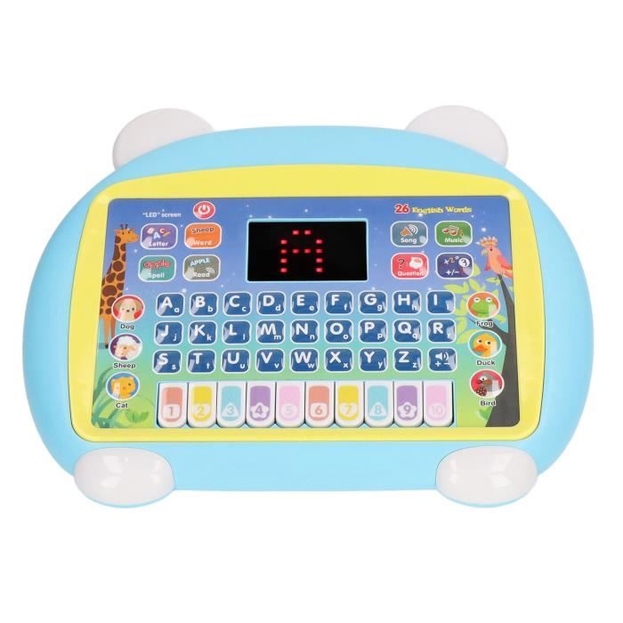 Tablette d'apprentissage de l'anglais pour tout-petits - VGEBY - Haut-parleur de qualité - Blanc Tablette d'apprentissage de l'anglais pour tout-petits - VGEBY - Haut-parleur de qualité - Blanc